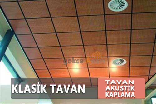 klasik tavan akustik kaplama